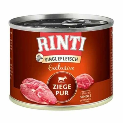Rinti (Рінті) Singlefleisch Exclusive Dog Adult Goat Монопротеїновий вологий корм без злаків з м'ясом кози для дорослих собак різних порід