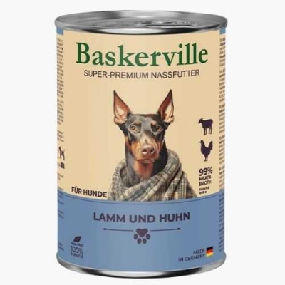 Baskerville (Баскервіль) Dog Adult Lamb & Rooster Вологий корм з м'ясом ягняти та півня для собак різних порід