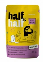 Half & Half (Халф енд Халф) Cat Adult pouch Вологий корм з качкою у соусі для дорослих котів і кішок img