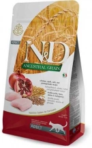 Farmina (Фармина) N&D Low Grain Cat Adult Chicken & Pomegranate Низкозерновой сухой корм с курицей и гранатом для взрослых котов и кошек Farmina (Фарміна) N&D Low Grain Cat Adult Chicken & Pomegranate Низькозерновий сухий корм з куркою та гранатом для дорослих котів та кішок img