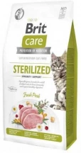 Brit Care (Бріт Кеа) Cat Grain Free Sterilized Immunity Support Сухий корм зі свининою для зміцнення імунітету кастрованих котів та стерелізованих кішок img