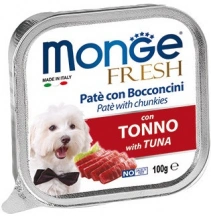 Monge (Монж) Fresh Tuna Вологий корм для собак паштет з тунцем img