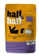 Half & Half (Халф енд Халф) Cat Adult Sterelized pouch Вологий корм з тунцем у соусі для стерилізованих котів і кішок img