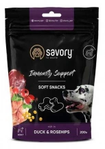 Savory (Сейворі) Soft Snacks Immunity Support Duck & Rose Hip М'які ласощі для зміцнення імунітету у собак з качкою та шипшиною img
