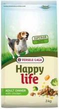 Happy Life (Хеппі Лайф) Adult Dinner with Chicken Сухий корм для дорослих собак всіх порід з куркою і овочами img
