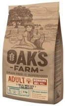 Oaks Farm (Оакс Фарм) Grain Free Adult Cat Herring Сухий беззерновий корм для дорослих котів і кішок з оселедцем img