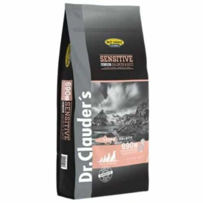 Dr. Clauder's (Др. Клаудерс) Best Choice Dog Junior All Breeds Sensitive Salmon & Rise Сухий корм з лососем і рисом для цуценят з чутливим травленням