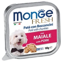 Monge (Монж) Fresh Pork Вологий корм для собак паштет зі свининою img