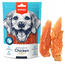 Wanpy (Ванпі) Dog Chicken Jerky 908 гр Ласощі зі шматочків в'яленого філе курки для собак img