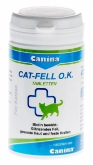 Canina (Каніна) Cat Fell O.K. Вітаміни для котів та кішок Біотин та мікроелементи 50 гр