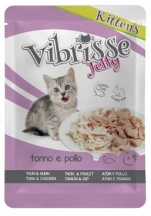 Vibrisse (Вібріс) Jelly Консерви для кошенят з тунець і куркою в желе img