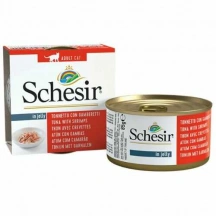 Schesir (Шезір) Cat Консерви для котів з тунцем та креветками в овочевому желі img