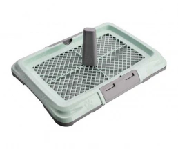 AnimAll (ЕнімАлл) Dog Toilet CNR-129 L Туалет для цуценят та собак під пелюшку з решіткою і стовпчиком, мятний img