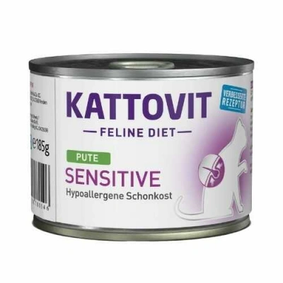 Kattovit (Каттовіт) Veterinary Sensitive Turkey Wet Беззерновий дієтичний вологий корм з індичкою для котів із харчовою непереносимістю