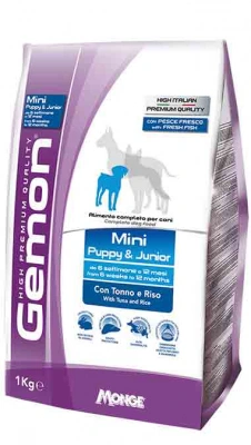 Gemon (Гемон) Mini Puppy Junior Корм ​​для цуценят дрібних порід з тунцем і рисом
