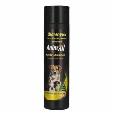AnimAll (ЕнімАлл) Dog & Puppy Aloe Vera Shampoo Шампунь з екстрактом алое вера для собак і цуценят усіх порід
