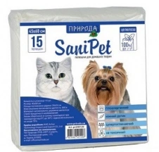 Природа Sani Pet Абсорбуючі пелюшки для собак та котів img