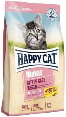 Happy Cat (Хеппі Кет) Minkas Kitten Care Сухий корм для кошенят з домашньою птицею
