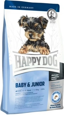 Happy Dog (Хеппі Дог) Mini Baby & Junior Сухий корм для цуценят малих порід без глютену