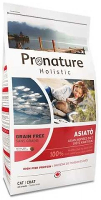 Pronature Holistic (Пронатюр Холістик) Asiato Cat Беззерновий корм з рибою і папайєю для котів і кішок