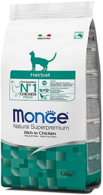 Monge (Монж) Cat Hairball Chicken Корм ​​для котів і кішок з куркою для виведення шерсті зі шлунка