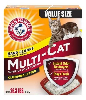 Arm & Hammer (Арм Хаммер) Multi-Cat Бентонітовий наповнювач для котячих туалетів з ароматом свіжості