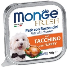 Monge (Монж) Fresh Turkey Вологий корм для собак паштет з індичкою img