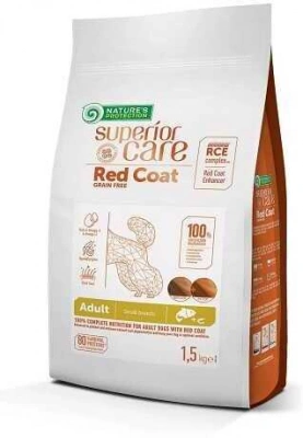 Natures Protection (Натур Протекшн) Red Coat Grain Free Adult Mini Small Breeds Salmon Беззерновий корм з лососем для дрібних порід собак з рудою шерстю