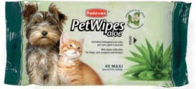 Padovan (Падован) Pet Wipes Aloe Очищувальні вологі серветки з алое вера img