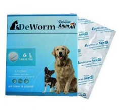 AnimAll VetLine (ЕнімАлл ВетЛайн) DeWorm (ДеВорм) Антигельмінтний препарат для собак та цуценят img