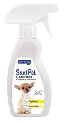 Природа Sani Pet Спрей-відлякувач для собак для захисту місць, не призначених для туалету