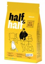 Half & Half (Халф енд Халф) Cat Adult Сухий корм з яловичиною для дорослих котів і кішок