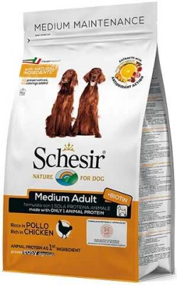 Schesir (Шезір) Dog Medium Adult Chicken Сухий монопротеїновий корм для собак середніх порід з куркою