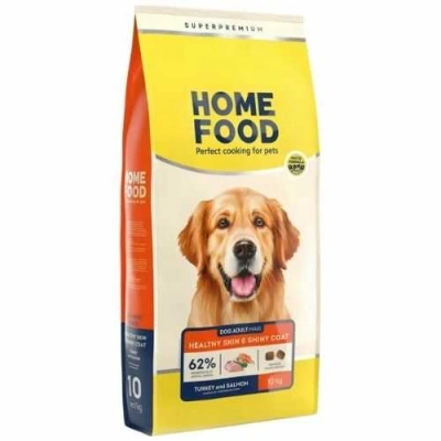 Home Food (Хоум Фуд) Dog Adult Maxi Healthy Skin & Shiny Coat Turkey & Salmon Сухий корм з індичкою і лососем для здорової шкіри і блискучої шерсті собак великих порід
