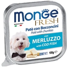Monge (Монж) Fresh Cod Fish Вологий корм для собак паштет з тріскою img