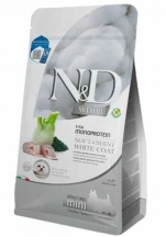 Farmina (Фармина) N&D Grain Free White Dog Adult Mini Sea Bass Беззерновой сухой корм с сибасом, спирулиной и фенхелем для мелких собак с белой шерстью Farmina (Фарміна) N&D Grain Free White Dog Adult Mini Sea Bass Беззерновий сухий корм з сібасом, спіруліною та фенхелем для дрібних собак з білою шерстю img