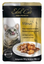 Edel Cat (Едель Кет) Вологий корм для котів та кішок з куркою та качкою в желе