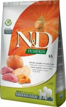 Farmina (Фарміна) N&D Pumpkin Grain Free Dog Adult Medium & Maxi Boar & Apple Беззерновий сухий корм з кабаном, гарбузом та яблуком для собак середніх та великих порід img
