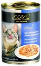 Edel Cat (Едель Кет) Консервований корм для котів та кішок з лососем та фореллю