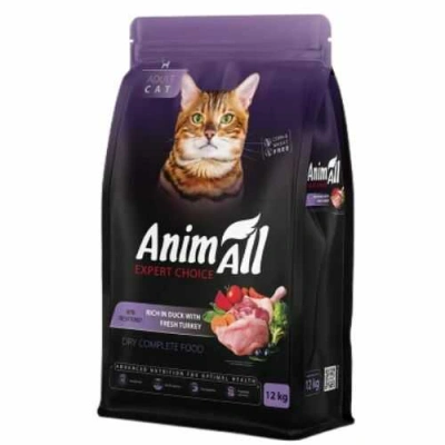 AnimAll (ЕнімАлл) Cat Adult Turkey & Duck 1,5 кг Сухий корм з індичкою та качкою для дорослих котів і кішок