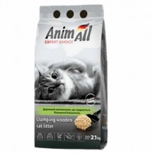AnimAll (ЕнімАлл) Clumping Wooden Cat Litter Деревний наповнювач, що грудкується, для котячого туалету img