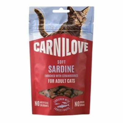 Carnilove (Карнілав) Soft Snack Cat Adult Sardine & Strawberry Напіввологі ласощі з сардиною і полуницею для дорослих котів і кішок