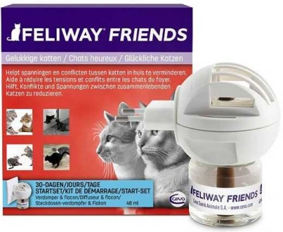 Ceva Feliway (Фелівей) Friends Засіб для зняття стресу і корекції поведінки у кішок при груповому утриманні, дифузор + змінний блок