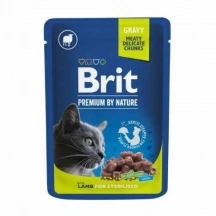 Brit Premium (Бріт Преміум) by Nature Cat Sterelised Lamb Вологий корм з ягням для стерилізованих котів і кішок img