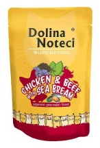 Dolina Noteci (Доліна Нотечі) Premium Superfood Cat Вологий корм з м'ясом курки, яловичиною та дорадо для котів та кішок