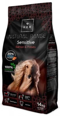 Rex (Рекс) Natural Range Sensitive Salmon & Potato Сухий корм для дорослих собак зі свіжим лососем і картоплею