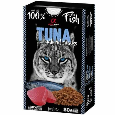 Alpha Spirit (Альфа Спіріт) Cat Natural Snacks Tuna Напіввологі ласощі з тунцем для котів і кішок