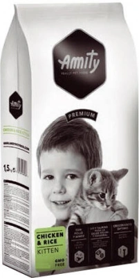 Amity (Аміті) Kitten Chicken & Rice 1,5 кг Сухий корм для кошенят з куркою і рисом