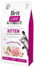 Brit Care (Бріт Кеа) Cat Grain Free Kitten Healthy Growth & Development Беззерновий сухий корм для кошенят з індичкою і куркою img