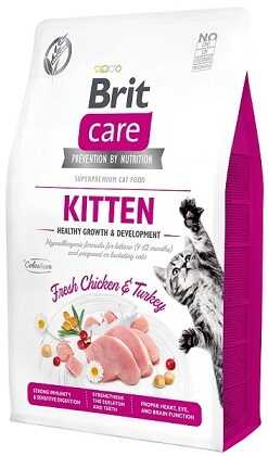 Беззерновой корм для котят Brit Care Cat Grain Free Kitten Healthy Growth & Development